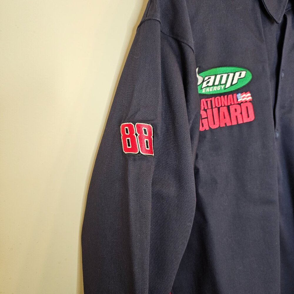 Men's Westex Hendrick Motorsports Button Up Uniform Shirt Navy Blue/Red Size M - Picture 3 of 11